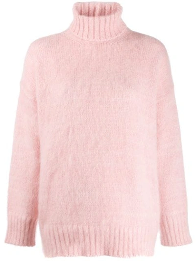 N°21 Turtleneck Knit Jumper In Pink