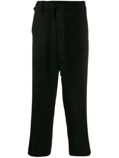 Cambio Cropped Tailored Trousers In Black