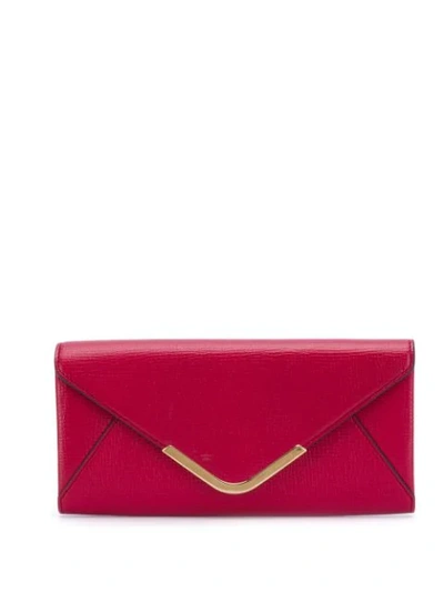 Anya Hindmarch Continental Envelope Wallet In Red