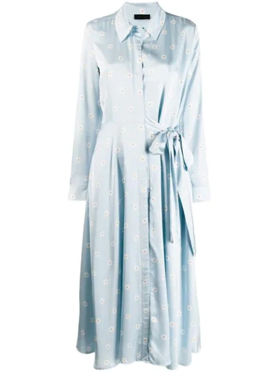 Stine Goya Baily Daisy Print Dress In Blue