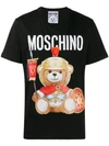 Moschino Roman Teddy Bear T-shirt In Black