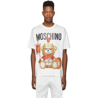 Moschino White Gladiator Teddy T-shirt