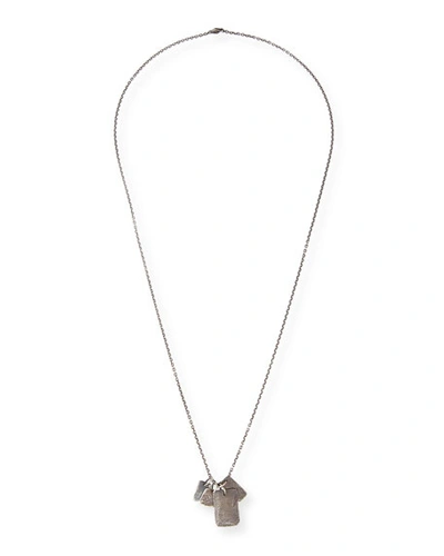 M. Cohen Men's Multi-tag Charm Necklace In Silver