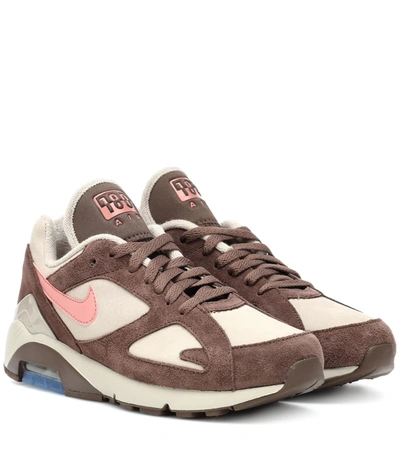 Nike Air Max 180 Leather Sneakers In Brown