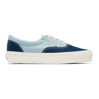 Vans Og Era Lx Colour-block Canvas Sneakers In Tru Blu Grt