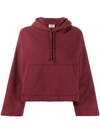 Acne Studios Joghy Cotton-jersey Hoodie In Red