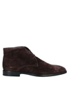 Tod's Ankle Boots In Dark Brown