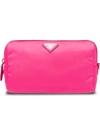 Prada Zipped Cosmetic Bag In Pink