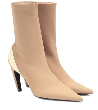 Proenza Schouler Stretch Ankle Boots In Sand