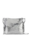 Rabanne Pixel 1969 Chain-mail Clutch Bag In Metallic