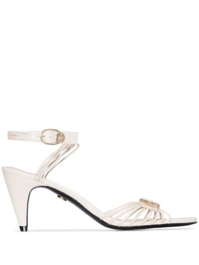 Charles Jourdan X Browns Marilyn 70mm Sandals In White