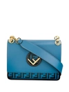 Fendi Kan I F Shoulder Bag In Blue