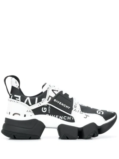 Givenchy Jaw Low-top Leather Sneakers, Black/white