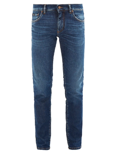 Dolce & Gabbana Skinny-fit Denim Jeans In Variante Abbinata (blue)