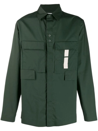 Craig Green Patch-pocket Cotton-ripstop Shirt In Green