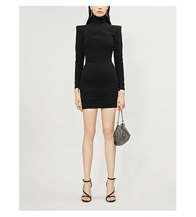 princess polly baby blue dress Alex Perry Black Crystal-Embellished Minidress Alex Perry