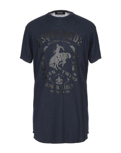 Dsquared2 T-shirts In Dark Blue