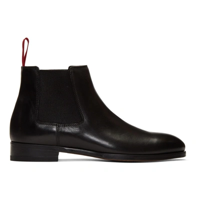 Paul Smith Leather Gerald Chelsea Boots In Black