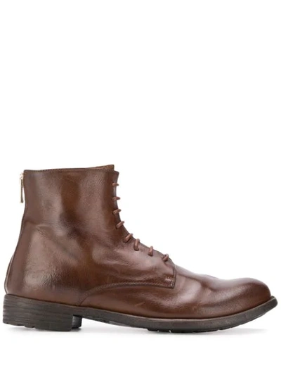 Officine Creative Lace-up Boot Mars/007 In Cigar