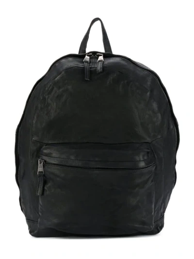 Giorgio Brato Worn Effect Backpack In Black
