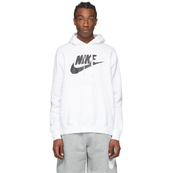 nike sportswear club fleece white