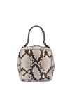 Alexander Wang Halo Snakeskin-embossed Leather Top Handle Bag In Roccia