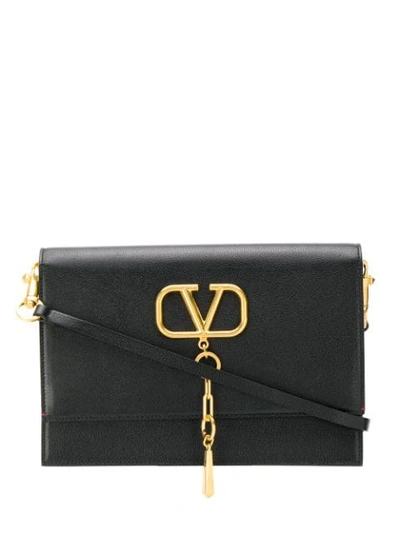 Valentino Garavani Vcase Black Leather Cross-body Bag