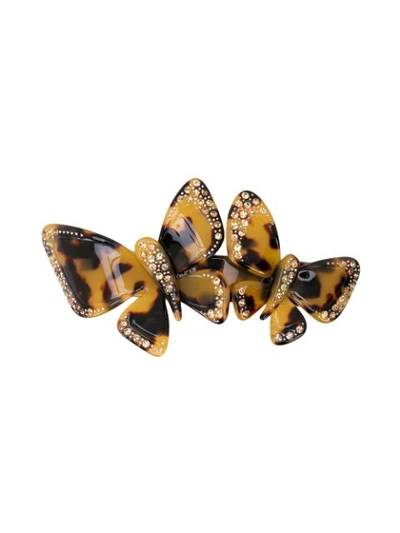 Adeesse Tortoise Shell Butterfly Clip - Brown