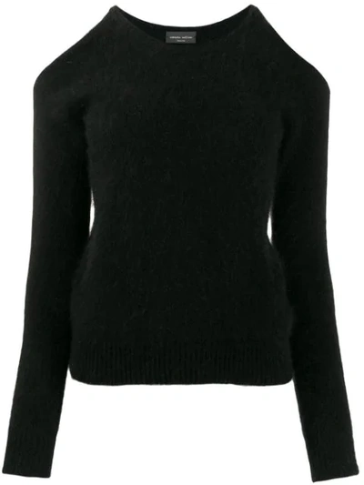 Roberto Collina Cut-out Sweater In Black