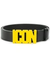 Dsquared2 Icon Buckle Belt In Black