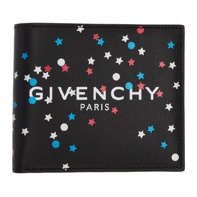 Givenchy Star Detail Wallet In 001-blk