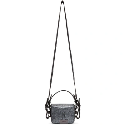 Off-white Silver Glitter Baby Flap Bag