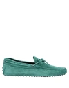 Tod's Loafers In Emerald Green