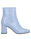 Jucca Ankle Boot In Pastel Blue