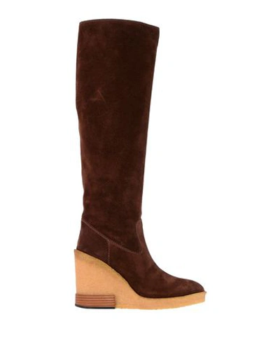 Tod's Knee Boots In Brown