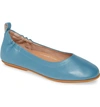 Fitflop Allegro Ballet Flat In Turquoise Leather