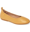 Fitflop Allegro Ballet Flat In Warm Gold Leather