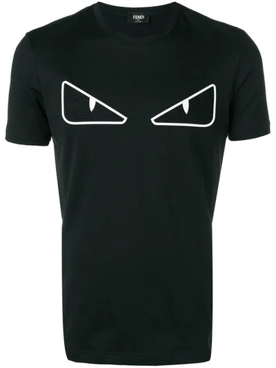 Fendi Bag Bugs T-shirt In Black