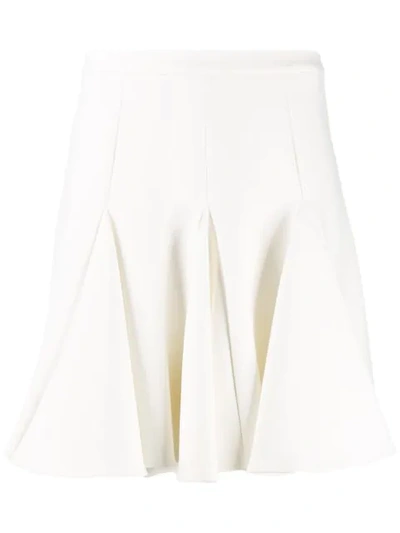 Off-white Pleated Mini Skirt In 0100 White No Color