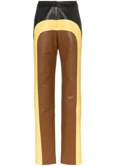 Materiel Colour-block Straight-leg Trousers In Brown