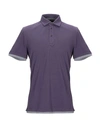 Brunello Cucinelli Polo Shirts In Light Purple