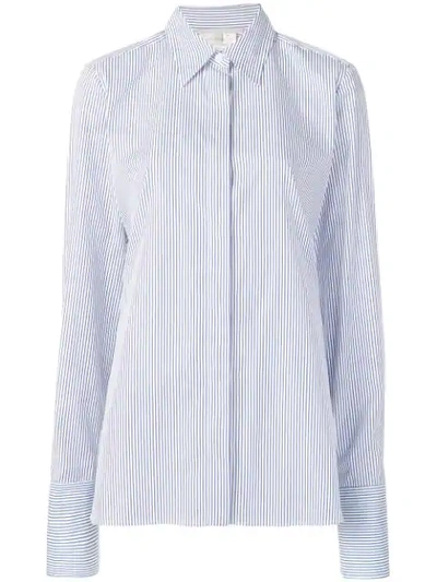 Stella Mccartney Oversized Striped Shirt In Blue