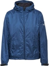 Prada Lightweight Windbreaker Jacket In Blue