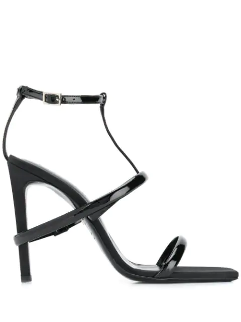 Alyx 1017 9sm Varnished Strap Sandals - Black | ModeSens