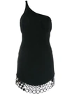 David Koma Embellished Trim Mini Dress - Black