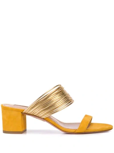 Aquazzura Rendez Vous Sandals In Ocg Gold