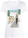 Patrizia Pepe Hollywood Print T-shirt In White