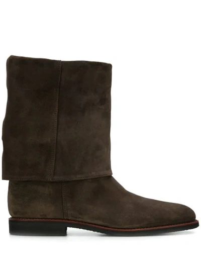 Holland & Holland Turnover Ankle Boots In Brown