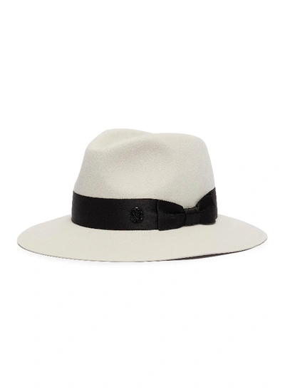 Maison Michel 'rico' Rabbit Furfelt Fedora Hat