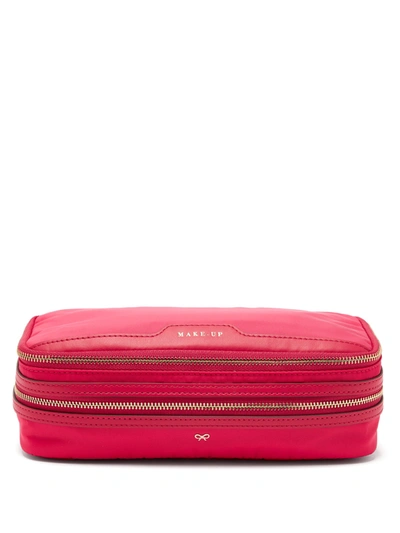 Anya Hindmarch Make-up Cosmetics Bag, Hot Pink